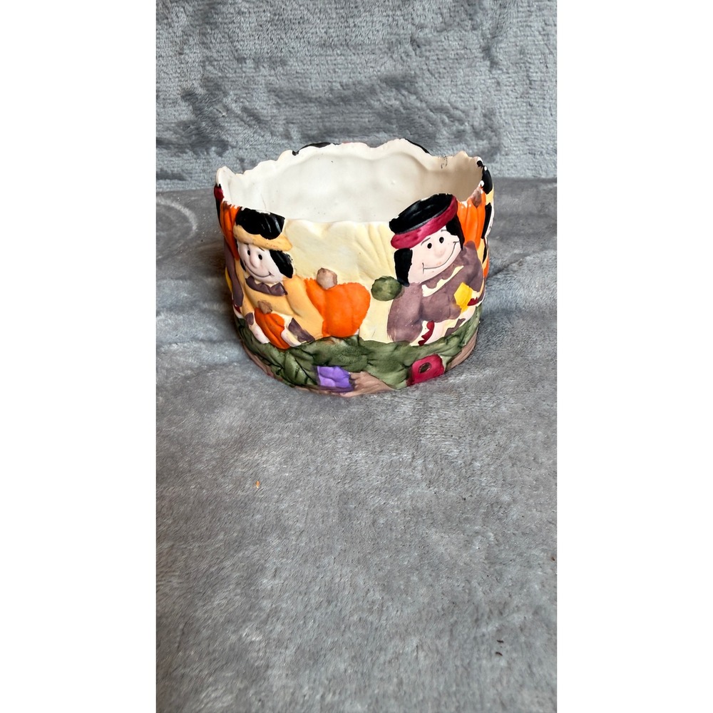 Candle Holder Unisex OS Multicolor Excellent Thanksgiving Harvest